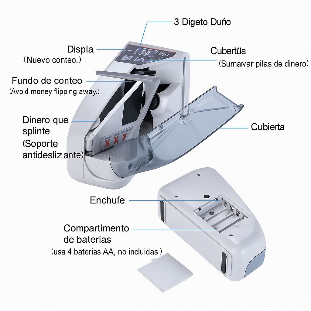 MAQUINA CONTADORA ELECT. DE BILLETES V30